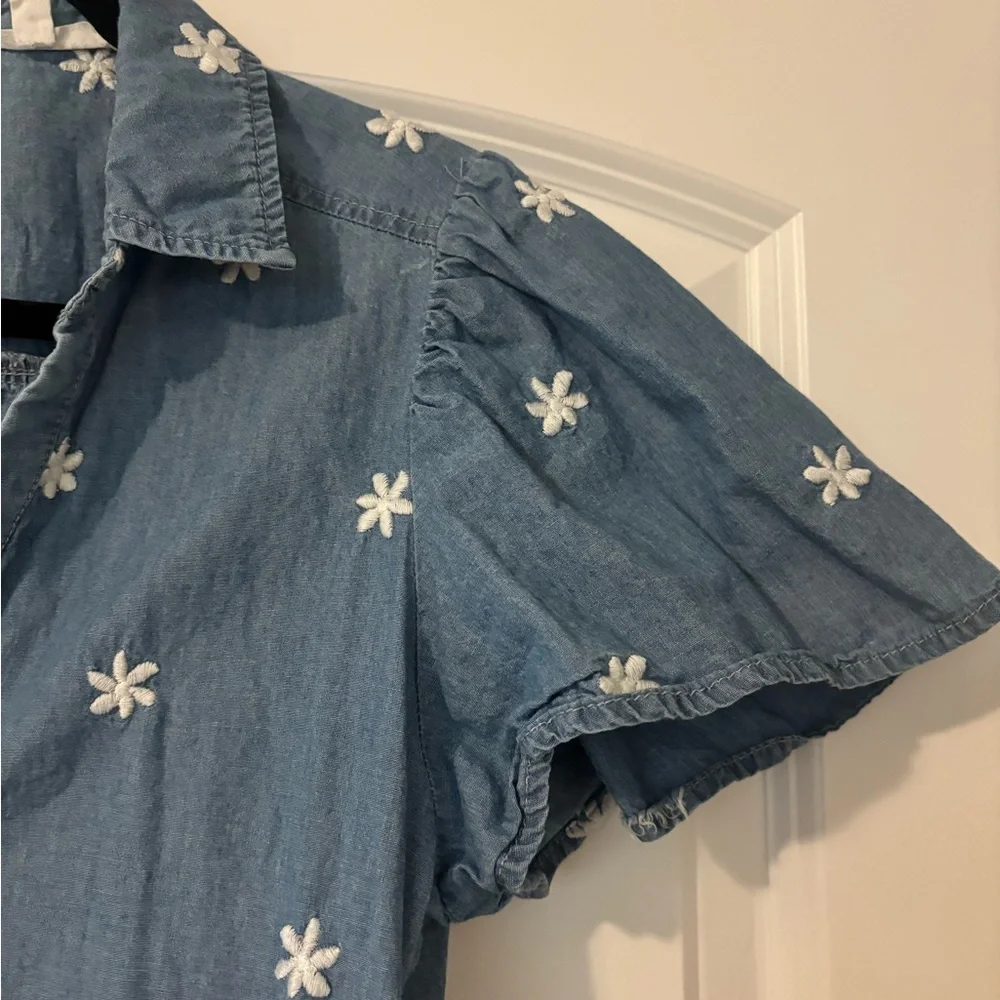 Jane + Delancey Blue Floral Button-Up Dress - Picture 5 of 9